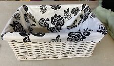 White wicker storage for sale  IPSWICH