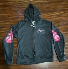 Moletom com capuz feminino grande preto rosa luta como uma menina luva de boxe com zíper - Novo comprar usado  Enviando para Brazil