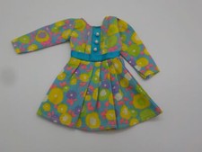 Mini Vestido Vintage Barbie Shillman Azul Rosa Floral Mod Flare Frente Pérola comprar usado  Enviando para Brazil