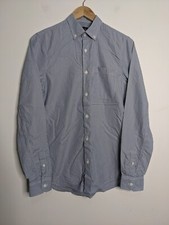 Camisa masculina Armani Exchange extra pequena fina listrada azul branca algodão empresarial comprar usado Camisa masculina Armani Exchange extra pequena fina listrada azul branca algodão empresarial comprar usado  Enviando para Brazil