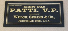 Welch patti v.p for sale  Shipping to Ireland