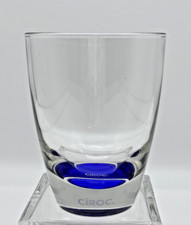 Usado, Copo CiROC Vodka Glass azul base ponderada moda antiga 9 oz Itália ÚNICO comprar usado  Enviando para Brazil
