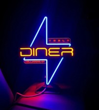Tesla diner neon for sale  Valley Village