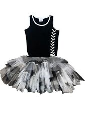 Vestido Tutú Ooh La La Couture Niñas Negro Blanco Con Cordones Ocasión Especial 6x-7 segunda mano  Embacar hacia Mexico