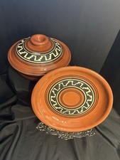 Red clay lidded for sale  Pleasanton