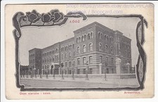 Używany, POLSKA , KARTKA W STYLU JUGENNYM LODZ , DOM STARCOW KALEK , ca1910 Q na sprzedaż  Wysyłka do Poland