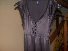 Robe noire satin d'occasion  Tulette