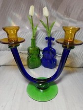 pair amber glass candelabra for sale pair amber glass candelabra for sale Fort Lauderdale
