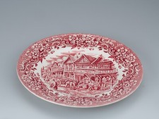 Placa de parede Royal TudorWare Ironstone, vintage do século XVII inglesa em vermelho comprar usado  Enviando para Brazil