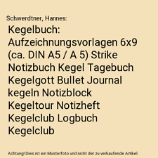 Kegelbuch aufzeichnungsvorlage gebraucht kaufen  Trebbin