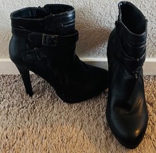 Black heel bootie for sale  Lowell