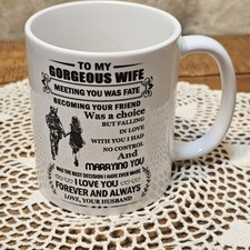 Caneca mágica presente de amor para esposa eu te amo para sempre e sempre caneca de café xícara camiseta comprar usado  Enviando para Brazil