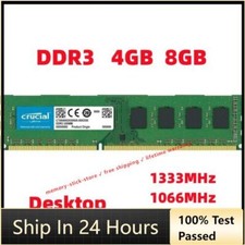 Memória RAM Crucial DDR3 4GB 8GB 1333MHZ 1600MHZ para DESKTOP DIMM PC3 2RX8 RAM comprar usado  Enviando para Brazil