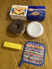 6 peças Fisher Price diversão com suporte para panela de comida 2 rolos doces bolo mix muffin brinquedo comprar usado  Enviando para Brazil