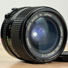 [COMO ESTÁ] Nova Lente Canon FD NFD 28mm F2 MF Larga para A-1 AE-1 do Japão G comprar usado  Enviando para Brazil