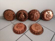 Lote Molde Moldes Hornear Bandejas Cobre Estañado Pudín Pastel 20.5 CM Ø comprar usado  Enviando para Brazil