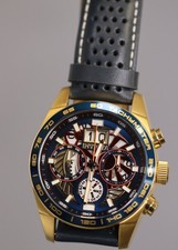 INVICTA Aviator Masculino 45mm Aço Inoxidável Mostrador Azul Dourado VK63A Quartzo 41690 comprar usado  Enviando para Brazil