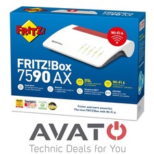 AVM FRITZ!Box 7590 AX V2 VDSL Modem WiFi 6 WLAN Router Dual-Band Mesh Repeater , usado comprar usado  Enviando para Brazil