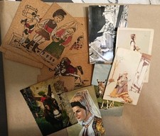 costumi sardi cartoline usato  Cinisi