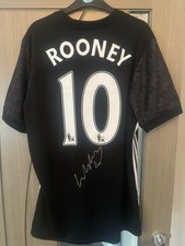 Camisa de futebol Manchester United assinada por Wayne Rooney com certificado de autenticidade comprar usado  Enviando para Brazil