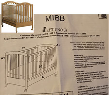 Lettino mibb legno usato  Zerba