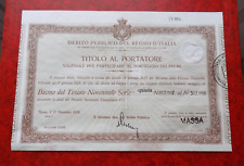 Titolo portatore debito usato  Montione