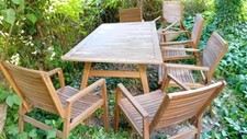 Gartenmöbelset akazie tisch gebraucht kaufen  Freital