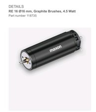 Motor Maxon 36V 4,5W Ø16mm, escovas de grafite + codificador ASIC comprar usado  Enviando para Brazil
