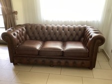 Chesterfield sofa echtleder gebraucht kaufen  Haltern am See