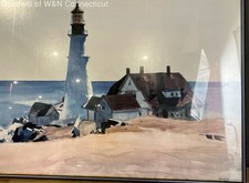 Signed lighthouse painting for sale  Bridgeport