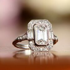 Emerald diamond vintage for sale  GLASGOW