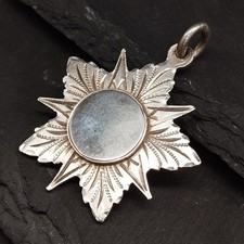 Medalhão antigo de prata esterlina 925 totalmente marcado 1902 11,76 g RMF23-SJT comprar usado  Enviando para Brazil
