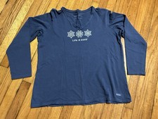 Camiseta Life Is Good Feminina Extra Grande Natal Azul Marinho Decote V Manga Longa comprar usado Camiseta Life Is Good Feminina Extra Grande Natal Azul Marinho Decote V Manga Longa comprar usado  Enviando para Brazil