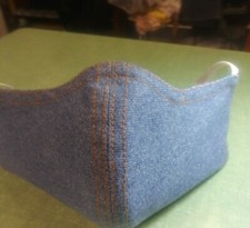 Xlarge washed.denim face for sale  Arlington