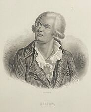 Georges Jacques Danton Revolución Francia Terror guillotina grabado 1836 segunda mano  Embacar hacia Mexico