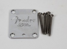 2002 Fender American Standard Stratocaster EUA Chrome Corona Neck Plate EUA comprar usado  Enviando para Brazil