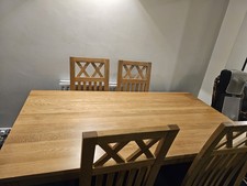 Solid oak dining for sale  SLOUGH