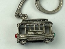 Usado, Chaveiro vintage de metal carrinho bonde bonde com strass verde e vermelho comprar usado  Enviando para Brazil