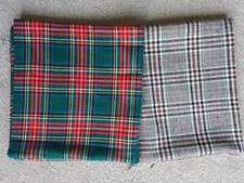 Vintage remnants tartan for sale  BOURNEMOUTH