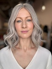 Peruca feminina prata platina cabelo humano loiro 13x4 renda frontal diária comprar usado  Enviando para Brazil