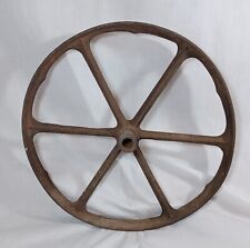 Usado, Roda de carrinho de carroça antiga vintage 15" ferro fundido comprar usado  Enviando para Brazil