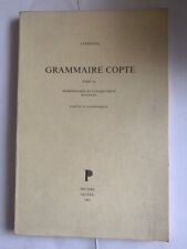 Grammatica copta grammaire usato  Milano