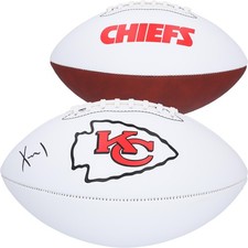 Usado, Painel branco autografado de futebol americano Franklin Xavier Worthy Kansas City Chiefs comprar usado  Enviando para Brazil