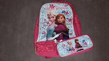 Mochila 42cm The Frozen Queen Elsa And Anna + Estojo Escolar Muito Bom Estado, usado comprar usado  Enviando para Brazil