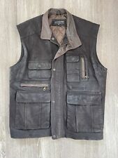 Woodland leather gilet for sale  BANBURY