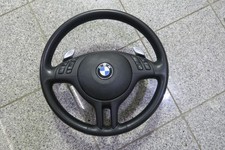 BMW E46 SMG Sportowo-skórzana kierownica z wahaczami zmiany biegów oryginalna na sprzedaż  Wysyłka do Poland