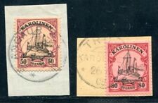 DEUTSCHE KOLONIEN KAROLINEN 1900 14-15 gestempelt ANGMAR TRUK (M5578 comprar usado  Enviando para Brazil