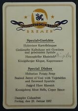 Speisekarte spez gerichte gebraucht kaufen Speisekarte spez gerichte gebraucht kaufen  Hannover
