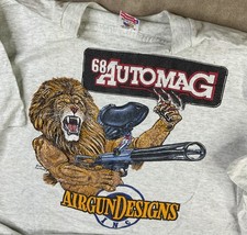 Camiseta Vintage Airgun Designs 68 Automag Anos 90 Logotipo Retrô Big Lion Tamanho G Rara comprar usado  Enviando para Brazil