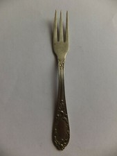 Vintage decorated cutlery BM fork antique Poland white metal, używany na sprzedaż  PL